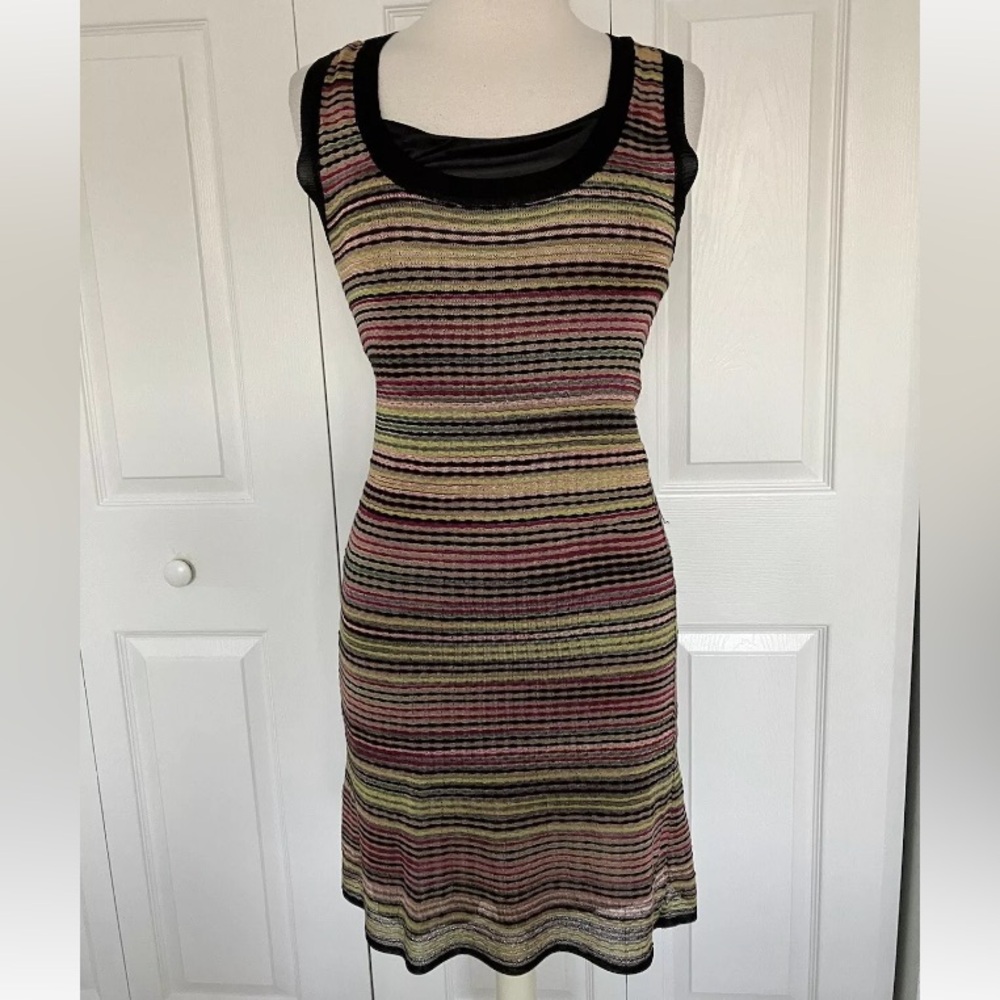 MISSONI vintage Chervon Tank Style Dress Size medium great condition